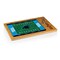 Picnic Time Family Of Brands NFL Carolina Panthers - Football Field - Icon Glass Top Cutting Board & Knife Set 910-00-505-054-2 - alternate 1