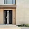 Vdomdoors Aluminum Door Cynex 6116 Black Entry Steel Metal Modern Painted W36+12xH80 Right Inswing CYNEX6116EXD-BLK-W36+12xH80-RH-I - alternate 4