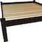 Homeroots Dark Brown Solid Wood Queen Bed Frame 546727 - alternate 4