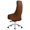 Leisuremod Celeste High-Back Office Chair in Upholstered Leather & Iron Frame with Swivel & Tilt, Dark Brown COT20DBRL - alternate 2