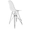Leisuremod Cresco Acrylic Barstool - Modern ABS Plastic Counter Stool with Steel Legs & Footrest, 2PK CRBL-30CL2 - alternate 4