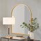 Homeroots 36" Gold Arch Metal Framed Standing Mirror 565106 - alternate 4