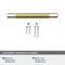 Amerock Esquire 5-1/16 in 128 mm Center-to-Center Polished Nickel/Golden Champagne Cabinet Pull BP36558PNBBZ - alternate 4