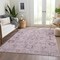 Homeroots 3' X 5' Pink Mauve And Blush Oriental Washable Indoor Outdoor Area Rug 582110 - alternate 6
