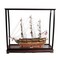 Homeroots 39" Wood Brown Solid Wood H Painted 1797 USS Constitution Large Table Top Display Case Model Boat 401838 - alternate 1