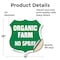 Signmission No Spray Shield Sign Organic Farm, 18 Inch X 18 Inch, Vinyl Decal SHI-D-18-406 - alternate 3