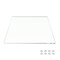 Fab Glass And Mirror 20in Square Ultra Clear Glass Table Top, Flat Edge, Low Iron Extra Clear Tempered Glass 1/4 LI-20SQ6THFL - alternate 1
