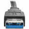 Tripp Lite USB 3.0 KEYSTONE PANEL MOUNT COUPLER EXTENSION CABLE ANGLED 1 U324-001-KPA-BK - alternate 4