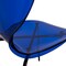 Leisuremod Modern Oyster Transparent Side Dining Side Chair with Black Base in Blue, 2PK OCB-17TBU2 - alternate 5