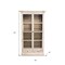 Homeroots 46in Ivory Solid Wood Frame China Cabinet With Three Shelves And Two Drawers 489026 - alternate 5