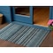 Homeroots 3' X 5' Teal Blue Sky Blue And Gray Striped Washable Indoor Outdoor Area Rug 577811 - alternate 1