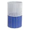 Happimess Harper Modern 4.13-Gallon 2-Tone Faux Wicker Cylinder Outdoor Trash Can, White/Blue HPM1101A - alternate 4