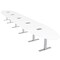 Skutchi Designs 20 Person Conference Table With Power Unit | 22' Oval Table | Harmony Series HAR-OVL-48X264-T-W960-ESIL - alternate 1