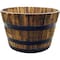 Real Wood Products Co Whiskey Barrel Planter, Acacia Wood Burnt G3056 - alternate 4