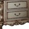 Homeroots 31" Gold Two Drawers Solid Wood Mirrored Nightstand 347056 - alternate 4