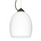 Besa Lighting Lucia Cord Pendant, Opal Matte, Bronze Finish, 1x100W Incandescent 1KX-169707-BR - alternate 1
