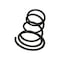 Komatsu SPRING, KOMATSU OEM 421-43-38490 421-43-38490 - alternate 3