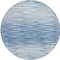 Homeroots 8' Navy Blue And Sky Blue Round Abstract Washable Indoor Outdoor Area Rug 587400 - alternate 3