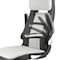 Elama High Back Adjustable Faux Leather and Fabric Office Chair in Dark Gray and Light Gray ELM-F-006 - alternate 3