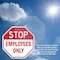 Signmission Stop Employees Only, 6 inch X 6 inch, Vinyl Decal, 2PK OC-D-2PACK-6-303 - alternate 4
