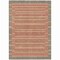 Homeroots 5' X 8' Pewter And Gold Striped Washable Indoor Outdoor Area Rug 610499 - alternate 5