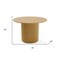 Homeroots 46" Brown Solid Wood Pedestal Base Round Top Dining Table 720970 - alternate 4