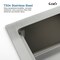 Wrightmaster 30 in. Undermount Single Bowl 20 Gauge Silver Stainless Steel Kitchen Sink with Drain ZOR-07D-301908 - alternate 4