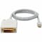 Add-On 3FT MINI-DISPLAYPORT MALE TO DVI-D SINGLE LINK 18+1 PIN MALE WHITE CABLE MINIDP2DVIDSL3FW - alternate 3