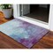 Homeroots 3' X 5' Sky Blue And Purple Abstract Washable Indoor Outdoor Area Rug 604839 - alternate 1