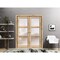 Sartodoors Sliding French Double Pocket Doors Frosted Glass, Lucia 2552 Oak, Kit Trims Rail Hardware, Solid LUCIA2552DP-DUB-60 - alternate 3