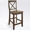 Crosley X-Back 2-Piece Counter Height Bar Stool Set CF500424-MA - alternate 1