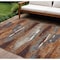 Homeroots 10' X 14' Copper Rust And Ivory Abstract Washable Indoor Outdoor Area Rug 612496 - alternate 1