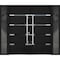 Vdomdoors Steel Double Doors Deux 1105 Black Enamel 2 Sidelight Exterior Windows Stainless Inserts Double Mod DEUX1105DEXD-BLK-RH-W14+72+14 x H80 - alternate 1