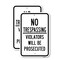 Signmission No Trespassing Violators Will Be Prosecuted Sign, 18'' X 24'' 2 Signs, Heavy Gauge Aluminum, 2PK A-1824-2PACK-24911 - alternate 1