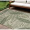 Homeroots 8' X 10' Ivory And Green Palm Leaf Indoor Outdoor Area Rug 550225 - alternate 6
