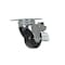 Vestil Rubber Swivel With Total Brake Caster 3 In. Diameter x 1 In. Width 198 Lb. Capacity Black CST-VE-3X1RU-SWTB - alternate 1