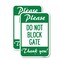 Signmission Please Do Not Block Gate, 12'' X 18'' 2 Signs, Heavy Gauge Aluminum, 2PK A-1218-2PACK-23281 - alternate 1