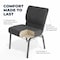Flash Furniture Dark Gray Fabric Church Chair, PK4 4-FD-CH0221-4-SV-DKGY-BAS-GG - alternate 3