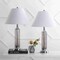 Jonathan Y Astor 29" Glass LED Table Lamp, Smoked Gray, 2PK JYL4014B-SET2 - alternate 5