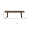 Homeroots 86" Dark Brown Wood Live Edge Dining Table 554338 - alternate 8