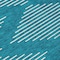 Homeroots 3' X 5' Teal Blue And Ivory Geometric Washable Indoor Outdoor Area Rug 598622 - alternate 7