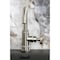 Kingston Brass One-Handle 1-Hole Bathroom Faucet with Knurled Handle, Deck Plate, and Push Pop-Up Drain KSD2218RKZ - alternate 2