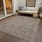 Homeroots 5' X 8' Taupe Brown And Gray Oriental Washable Indoor Outdoor Area Rug 598083 - alternate 3