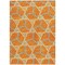 Homeroots 5' X 8' Orange And Blue Geometric Washable Indoor Outdoor Area Rug 613513 - alternate 5