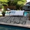 Homeroots 8' X 10' Gray and Black Abstract Washable Indoor Outdoor Area Rug 559277 - alternate 5
