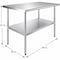 Amgood 30 in. x 48 in. All  Stainless Steel Work Table, 35in. Height Commercial Prep Table with AMG WTSS-3048-Z - alternate 6