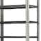 Homeroots 32" Dark Brown Solid Wood and Mirrored Glass Four Tier Bookcase with Three Drawers 611031 - alternate 4