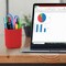 Acrimet Jumbo Pencil Holder Pen Cup Caddy Super Sized Desktop Organizer Solid Red 934.VM - alternate 4