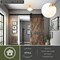 Vaxcel Huntley Farmhouse Semi-Flush Mount Ceiling Light, Natural Brass, Schoolhouse Glass C0368 - alternate 4