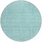 Homeroots 8' Aqua And Ivory Round Floral Washable Indoor Outdoor Area Rug 582322 - alternate 7